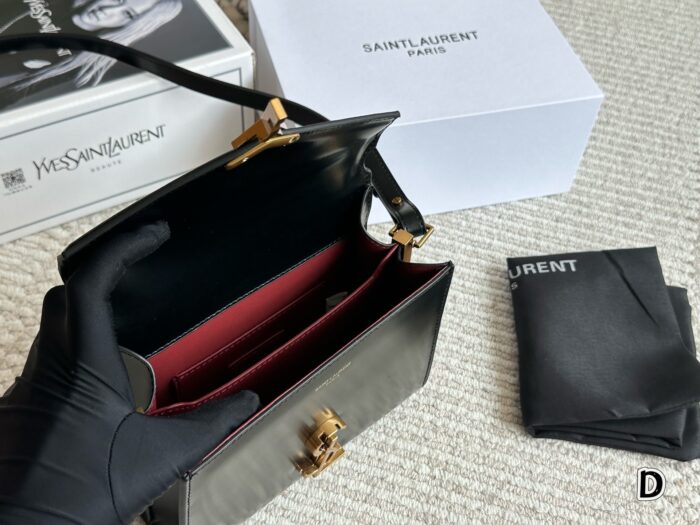 Yves Saint Laurent Cassandra Mini Bag Rotating Y-Shaped Clasp Multiple Leather Options Handheld, Shoulder, Crossbody - Image 6
