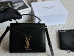 Yves Saint Laurent Cassandra Mini Bag Rotating Y-Shaped Clasp Multiple Leather Options Handheld, Shoulder, Crossbody - Image 8