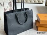 Louis Vuitton Onthego Embossed Cowhide Handbag With Box - Image 5