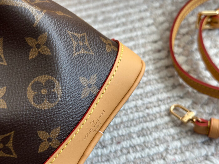 Louis Vuitton Nano Series Mini Bucket Bag Monogram With Colour-Changing Leather Handheld Limited Edition Packaging - Image 7