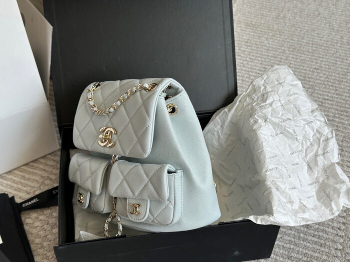 Chanel Duma 23P Upgraded Backpack. Can Be Worn As A Shoulder Bag, Handheld, Comes With Box. - Image 3