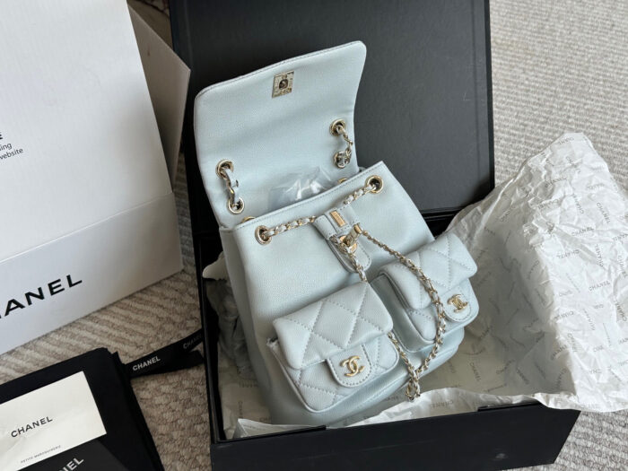 Chanel Duma 23P Upgraded Backpack. Can Be Worn As A Shoulder Bag, Handheld, Comes With Box. - Image 8