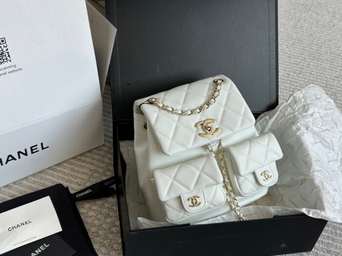 Chanel Duma 23P Upgraded Backpack. Can Be Worn As A Shoulder Bag, Handheld, Comes With Box. - Image 13