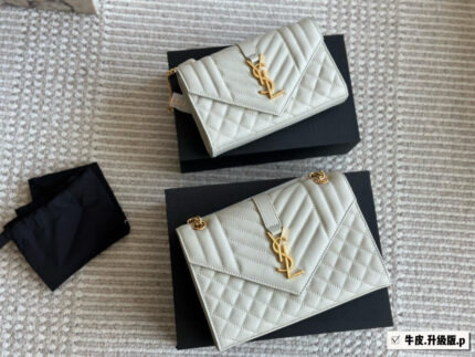 Yves Saint Laurent L Envelope Caviar Envelope Bag Cowhide Summer Classic