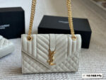 Yves Saint Laurent L Envelope Caviar Envelope Bag Cowhide Summer Classic - Image 6