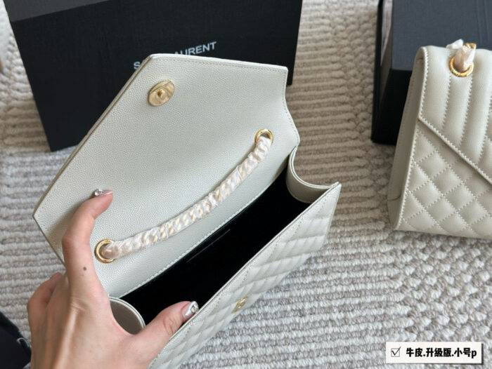 Yves Saint Laurent L Envelope Caviar Envelope Bag Cowhide Summer Classic - Image 9