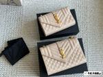 Yves Saint Laurent L Envelope Caviar Envelope Bag Cowhide Summer Classic - Image 12