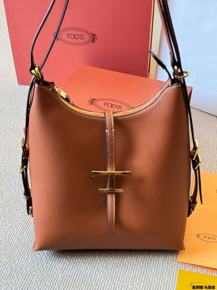 Tod'S Replica Edition Cowhide Shoulder Tote Bag Minimalist And Practical Lightweight And Durable - Image 1
