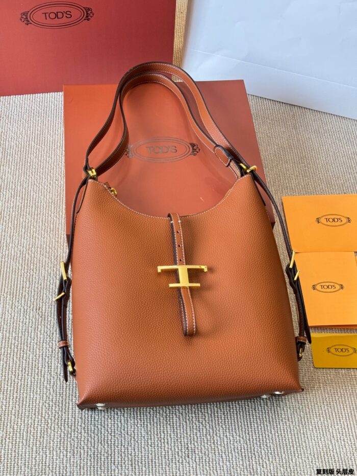 Tod'S Replica Edition Cowhide Shoulder Tote Bag Minimalist And Practical Lightweight And Durable - Image 2