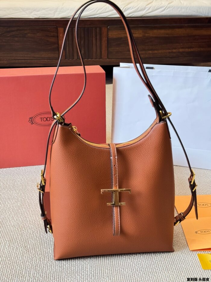 Tod'S Replica Edition Cowhide Shoulder Tote Bag Minimalist And Practical Lightweight And Durable - Image 3