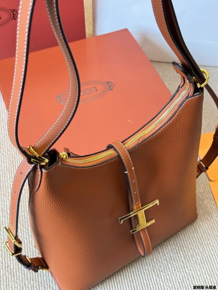Tod'S Replica Edition Cowhide Shoulder Tote Bag Minimalist And Practical Lightweight And Durable - Image 8