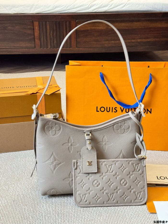 Louis Vuitton Carryall Shoulder Bag Open-Top Magnetic Closure Generous Capacity Wide Shoulder Strap Full-Grain Calf Leather - Image 11