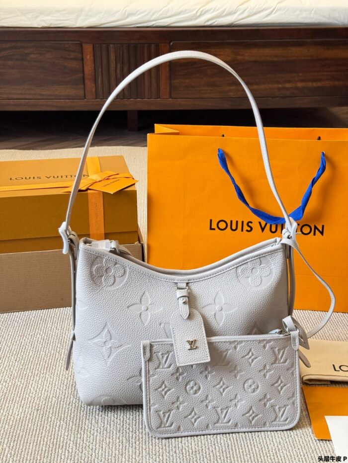 Louis Vuitton Carryall Shoulder Bag Open-Top Magnetic Closure Generous Capacity Wide Shoulder Strap Full-Grain Calf Leather - Image 14
