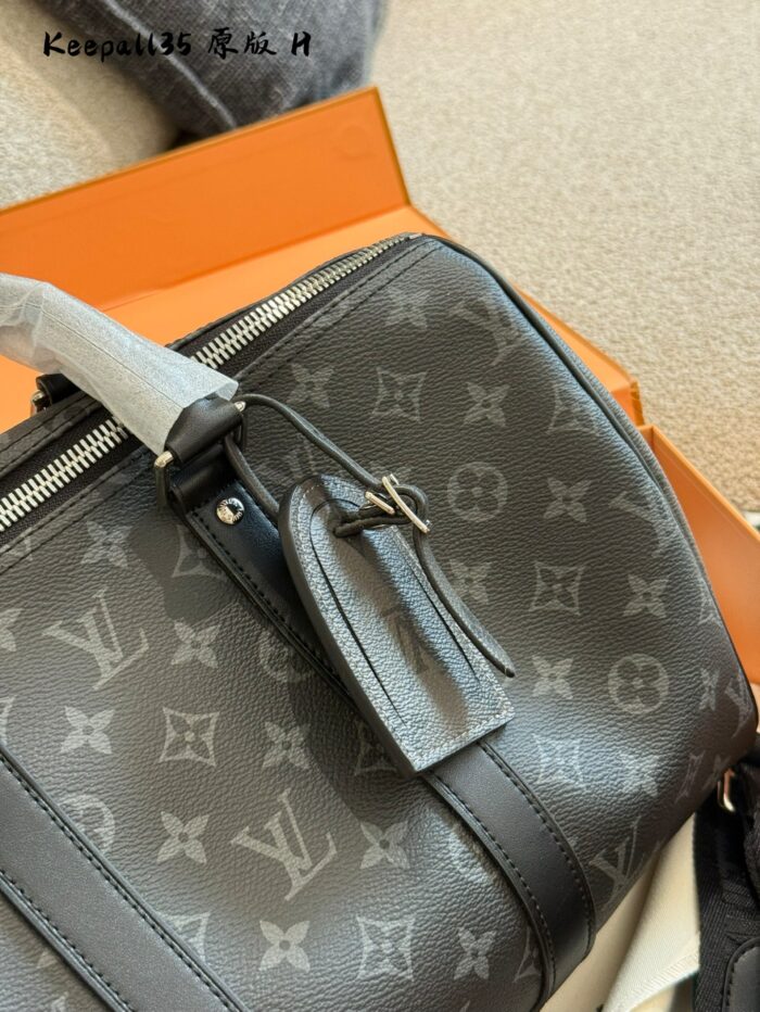 Louis Vuitton Keepall 35 Pvc Monogram Unisex Large Capacity Everyday Gym Bag - Image 8