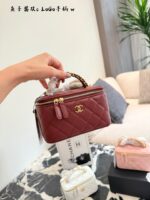 Chanel 25B Double C Handle Crocodile-Embossed Long Box Bag - Image 4
