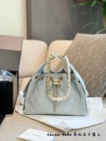 Chanel 25Ss 25Bag Medium Black Gold Grained Leather Bag With Added Mini Pocket And Leather Pad – Practical And Comfortable - Image 2
