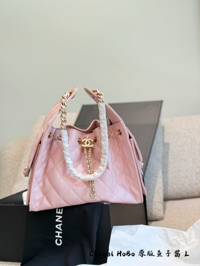 Chanel 25Ss 25Bag Medium Black Gold Grained Leather Bag With Added Mini Pocket And Leather Pad – Practical And Comfortable - Image 8