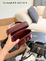 Yves Saint Laurent Gaby Mini Cosmetic Bag Cowhide Leather Quilted Adjustable Shoulder Strap Lightweight Yet Spacious - Image 8