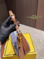 Fendi Graphy Denim Crescent Bag Half-Moon Silhouette, Compact Yet Spacious Carry By Hand, Crossbody Or Over The Shoulder - Image 5