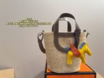 Hermès Woven Pig Nose Shopping Basket Minimalist, Fashionable, Versatile Commuter Tote - Image 11