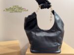 Loewe Squeeze Lambskin Underarm Handbag With Adjustable Chain Crossbody Strap - Image 2