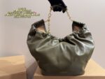 Loewe Squeeze Lambskin Underarm Handbag With Adjustable Chain Crossbody Strap - Image 11