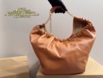 Loewe Squeeze Lambskin Underarm Handbag With Adjustable Chain Crossbody Strap - Image 13