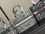Dior Book Tote Original Jacquard Fabric Large Capacity Shopping Tote - Image 8