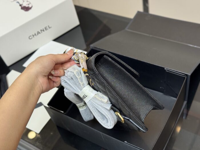 Chanel 25A Atelier Handcrafted Super Cute Backpack Lychee Leather Handle With Chain Strap Can Be Carried By Hand Or Worn Crossbody - Image 6