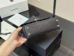 Chanel Coco Handle Handbag Grained Calf Leather Original Gold Hardware - Image 9