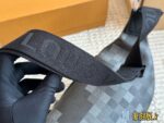Louis Vuitton Black Knight Series Men'S Waist Bag/Chest Bag - Full Grain Leather Commuter Bag - Image 8