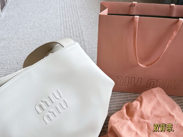 Miu Miu Tote Runway-Inspired Leather Tote With Dual Straps For Effortless Style - Image 2