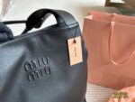 Miu Miu Tote Runway-Inspired Leather Tote With Dual Straps And Generous Capacity - Image 2