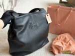 Miu Miu Tote Runway-Inspired Leather Tote With Dual Straps And Generous Capacity - Image 6