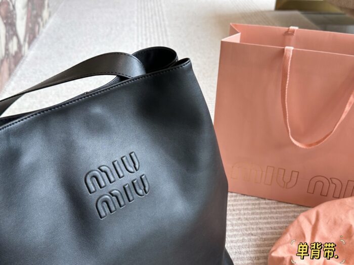 Miu Miu Tote Latest Runway Design Cowhide Leather Effortlessly Chic - Image 2