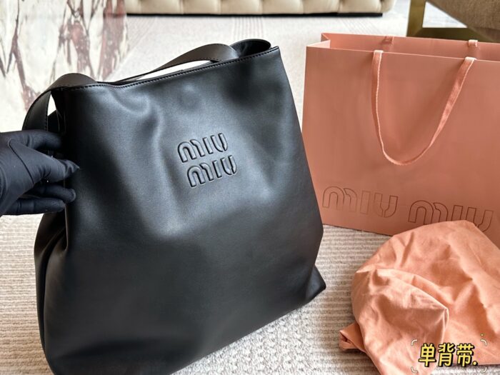 Miu Miu Tote Latest Runway Design Cowhide Leather Effortlessly Chic - Image 5