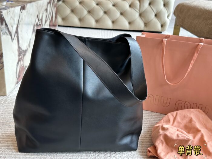 Miu Miu Tote Latest Runway Design Cowhide Leather Effortlessly Chic - Image 6