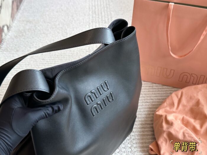 Miu Miu Tote Latest Runway Design Cowhide Leather Effortlessly Chic - Image 7