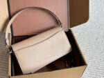 Coach Tabby Replica Cowhide Handbag/Crossbody Bag New Colourway Heavy-Duty Hardware Dual Carry Options Includes Pearl Chain Generous Capacity - Image 6