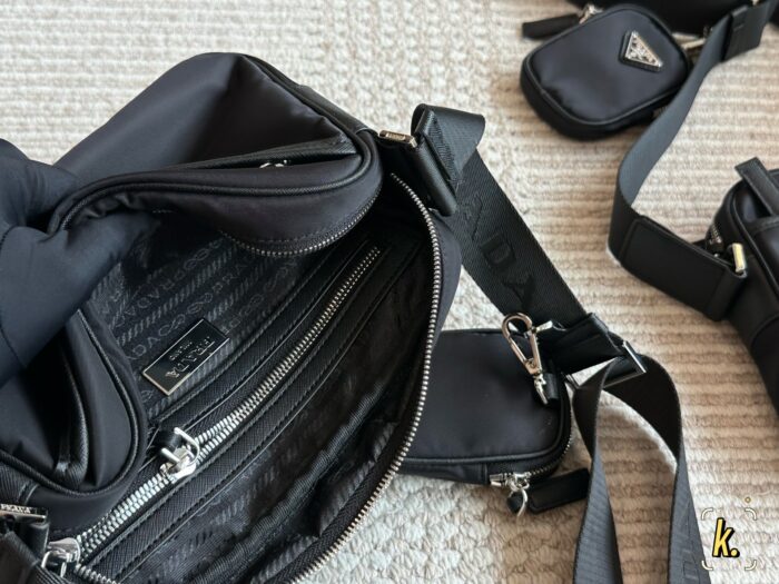 Prada New Camera Bag Imported Nylon, Minimalist Texture, Large Capacity - Image 8