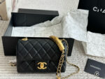 Chanel Square Flap Handbag In Calfskin Leather With Exquisite Handle Design - Image 10
