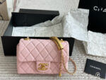 Chanel Square Flap Handbag In Calfskin Leather With Exquisite Handle Design - Image 14