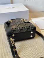 Dior Lady Lambskin Handbag Exquisite Lady-Like Style Stunning Hardware Adjustable Shoulder Strap - Image 7