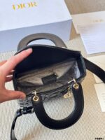 Dior Lady Lambskin Handbag Exquisite Lady-Like Style Stunning Hardware Adjustable Shoulder Strap - Image 9