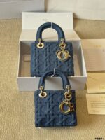 Dior Lady Lambskin Handbag Exquisite Lady-Like Style Stunning Hardware Adjustable Shoulder Strap - Image 10