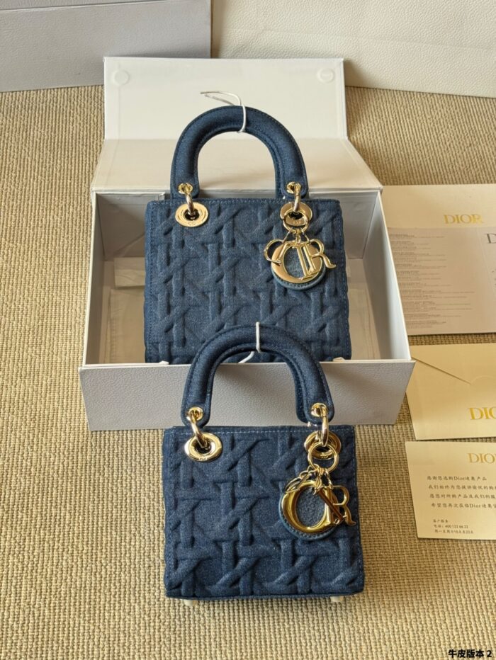 Dior Lady Lambskin Handbag Exquisite Lady-Like Style Stunning Hardware Adjustable Shoulder Strap - Image 10