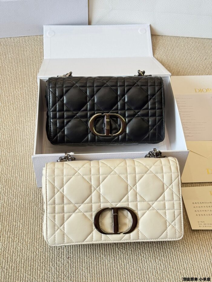 Dior Caro Chain Series Lambskin Quilted Chain Bag Multiple Carrying Options | Generous Capacity - Image 1