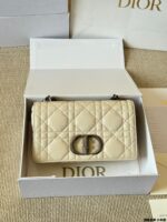 Dior Caro Chain Series Lambskin Quilted Chain Bag Multiple Carrying Options | Generous Capacity - Image 3