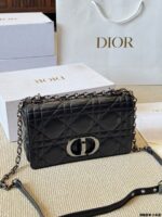 Dior Caro Chain Series Lambskin Quilted Chain Bag Multiple Carrying Options | Generous Capacity - Image 6