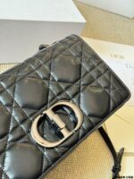 Dior Caro Chain Series Lambskin Quilted Chain Bag Multiple Carrying Options | Generous Capacity - Image 7